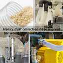4"x10' Dust Collection Hose, 4 Inch Collector Flexible Tube with 2 1/2" Port Puncture Resistant PVC Dust Fume Collection Hose for Woodworking Welding Extraction Abrasion Resistant Heavy Duty Design