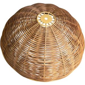 Bowl Rattan Table lampshade,Woven Wicker Lamp Shade, Natural, Bowl Design, Spider Fitter, 11.8"W x 5.9"H