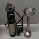 Ganiza Immersion Blender 5 in 1 Hand Blender Max 1000W Heavy Duty Motor, 16 Speed Mode Handheld Blender Stainless Steel Blade With 800ml Mixing Beaker, 600ml Chopper, Whisk and Milk Frother