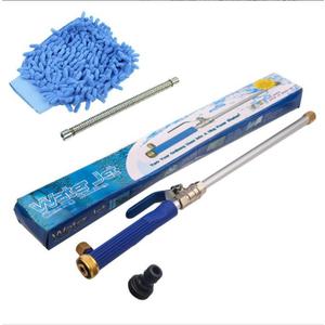 2-in-1 High Pressure Power Washer Wand for Garden Hose, Hydro Jet Water Sprayer with 2 Nozzles & Quick Connectors, Power Washer Attachment for Car, Patio, Fence, Wall, and Floor Cleaning(Blue)