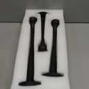 Heavy Duty Cast Iron Black Candlestick Holders Set of 3, Tall Taper Candle Holders, Table Vintage Decor Centerpiece Candle Holders for Fireplace Party Dining Home
