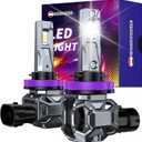 H11 Bulbs H11/H8/H9 Fog Lights Bulbs 6500K IP68 Waterproof Real 1:1 Size Plug & Play