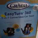 Graco EasyTurn 360 2-in-1 Rotating Convertible Car Seat, 360 Degree Rotating Infant to Toddler Rotating Car Seat, 2 Modes Rear and Forward Facing, Slim Design, Cyran