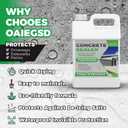 1 Gallon Concrete Sealer, Penetrating Water Sealers Spary Safe for Pets and Plants Suitable for Indoor Use, Water-Based Silane Siloxane Sealer for Outdoor, Driveways, Patios, Masonry, Garge Floor