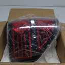 Tail Light Assembly Compatible with 2009-2014 Ford F150 F-150 Tail lights Rear Brake Lamp OE Replacement with Bulbs and Socket, Passenger and Driver Side (Black Border)