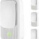 4 x Plug In Negative Ion Air Purifier 4 Pack Quiet Air Ionizers, Mini Air Fresheners for Home, Bedroom, Office, Kitchen, Portable Odor Eliminator for Smoke, Dust, Pet Smell