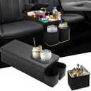Mixsuper Liner Car Seat Organizer for Kia Sorento 2021-2026, Console Organizer Backseat Box with Cup Holders for Kia Sorento, Kids Toys Baby Supplies Dog Toy Box Storage Bin Travel Accessories