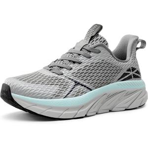 Women's Walking Shoes Comfortable ActiveEase Running Tennis Athletic Gym Workout Cross Training Sneakers (7.5, Grey)