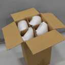 4 Pcs 9.8 Inches Large Glass Finial Drop Christmas Ornaments Hanging Christmas Finials Glass Ornaments Assorted Decor for Xmas Tree Outdoor Indoor Holiday Decoration(Gold)