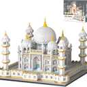 Architecture Taj Mahal Micro Mini Building Blocks Set,Landmarks Collection, Display Model Gift for Adults(4030 Pieces)