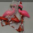 Solar Garden Lights Flamingo Decorations Outdoor Waterproof,2 Packs Solar Flamingo Light Garden Decor,Pink Flamingo Statue Decorative Figurine Lights for Yard Art Patio Porch Lawn