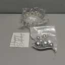 Otuuz 8 Pcs Silver Queen Crown Cake Topper, Happy Birthday Cake Toppers Foam Balls Rhinestone Crystal Tiara Wedding Decoration for Princess Party Photo Props for Women Princess