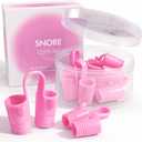Nasal Dilators for Sleeping  Internal Anti Snoring Nose Vents (8 Pairs, 4 Sizes)  Snore Stopper to Help Reduce Snoring from Nasal Congestion  Opens Nostrils for Breathing  Deviated Septum Support (Pink)