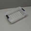 Superio Clear Storage Box with Lid, 2.3 Quart Plastic Container Bins for Organizing, Stackable Crates, BPA Free, Non Toxic, Odor Free, Organizers for Home, Office, School, and Dorm