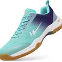 cungel-Tennis-Badmintion-Pickleball-Shoes Unisex No-Slip Pickleball & Tennis Shoes | Lightweight Breathable Court Shoes for Men and Women (12.5 Women/11 Men, Green)