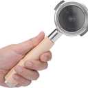 58mm Bottomless Portafilter for E61 Group Head | Professional Barista-Grade Naked Portafilter | Compatible with Rocket, Lelit, Ascaso, Profitec, ECM, Flair 58 (Maple)