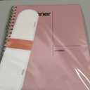 Undated Weekly Planner, 8.5" x 11", Dashboard Layout with Yearly Review, Monthly Calendars, & Weekly To Do List, Spiral Bound Organizer for Work, Study & Life (Pink)