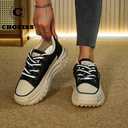 Sneakers for Women,Lace Up Thick Soled Non Slip Sports Shoes, Breathable, Stylish,Running,Shopping,size 9