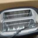 Amazon Basics 2 Slice Toaster, Extra Wide Slots for Bagels, 6 Browning Settings, Removable Crumb Tray, Defrost/Cancel/Bagel Buttons, Cord Wrap, 900W, Black & Silver