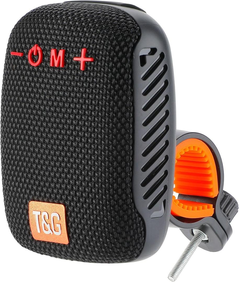 Portable Bluetooth for Bike, IPX5 Waterproof Wireless Traveling Bicycle Speakers, Integrated Design Bicycle Speaker with Loud Sound for Riding, TWS Mini Outdoor Speaker