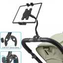 GDZN Wheelchair & Electric Wheelchairs Tablet Holder for Wheelchairs Pole 0.5"2.1" in Diameter, 360 Adjustable iPad Clamp Fits 4.7"15.6" Tablets, Gooseneck Aluminum Arm, Foldable Design, Anti-Slip
