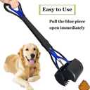 Ienjoyed Non-Breakable Pooper Scooper for Large Medium & Small Dogs Heavy Duty, 28Long Handled Dog Poop Scooper for Grass,Durable Dog Poop Pick Up Tool, Poop Grabber