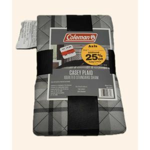 COLEMAN Casey plaid 1 quilted standard sham(20x26inch)