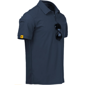 ZITY Mens Polo Shirt Short Sleeve Sports Tactical T-Shirt Athletic Golf Polos Daily Casual Stylish Collared Shirts for Men 4XL