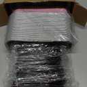 Mini Loaf Baking Pans with Lids and Spoons (50 Pack, 6.8oz) Rectangle Aluminum Foil Baking Pans Tins Containers - Cupcake Containers Wrappers Cheesecake Creme Brulee Ramekins (Pink)