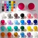 192pcs Silicone Beads 15mm for Keychain Making Kit, 24 Colors Focal Rubber Beads Neatly Organized, Round Colorful Bead, Bulk for Pens, DIY, Necklace, Bracelet Making Kit, Jewelry, Art Crafts