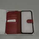 TUCCH Case Wallet for iPhone 16, [RFID Blocking] PU Leather Stand Folio Cover with 4 Card Slots [TPU Protective Interior Shell], Magnetic Flip Case Compatible with iPhone 16 5G 2024, Dark Red