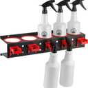 MOLIGOU Spray Bottle Storage Rack, Wall Mount Bottle Organizer Car Detailing, Spray Bottle Holder