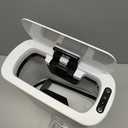 Cesun Automatic Motion Sensor Bathroom Trash Can with Lid, 2.6 Gallon Touchless Trash Bin, Smart Plastic Slim Garbage Can Small White Wastebasket for Toilet, Office, rv, Bedroom, Living Room