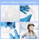 PICcircuit Face Shield Clear Face Shield with Glasses 10 Pack,Plastic Face Mask Face Shields Reusable Protective Guard See Through Goggles for Adults Man and Woman