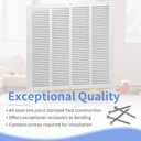 Howeall 20"W x 20"H [Duct Opening Size] Steel Return Air Grille, Air Return Vent Cover for Ceiling and Sidewall - HVAC Air Vent Covers - [Outer Dimensions: 21.75"W x 21.75"H]