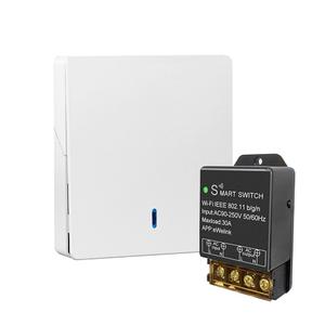 30A Hight Power WiFi Smart Switch Relay, use Ewelink APP Remote with Timer, with 2.4Ghz Wireless Transmitter, Compatible with Alexa & Google Home