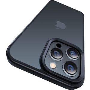 CASEKOO for iPhone 16 Pro Case Matte Shockproof, [Never Yellow] [10FT Mil-Grade Drop Protection] Translucent Slim Cover Women Men for iPhone 16 Pro Case 6.3", Frosted Black