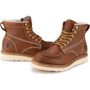 SUREWAY Sw603m Lt. Brown mens Fire and Safety Boot  10,5
