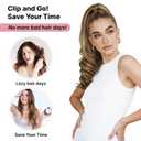 18" Claw Clip Pony Tails Hair Extensions for Women Ponytail Extension Clip On Ponytails, 2-In-1 Drawstring & Claw Clip Ponytail Tangle-Free Synthetic Hair Pieces for a Smooth & Sleek Look