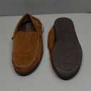 Zigzagger Men's Moccasin Slippers Memory Foam House Shoes, Indoor and Outdoor Warm Loafer Slippers Size 8