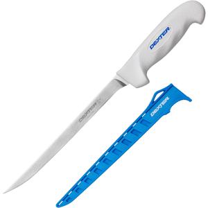 Dexter Outdoors 8" SOFGRIP Flexible Fillet Knife | Includes Edge Guard | High-Carbon American Stainless Steel Blade | Resists Corrosion | Comfortable, Slip-Resistant Handle | Made in USA
