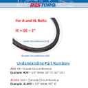 BESTORQ A42 or 4L440 V-Belt, Classic Wrapped Rubber X3 V-Belt, Black, 44" Outside Circumference x .51" Width x .34" Height, Pack of 2