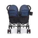 Delta Children LX Side by Side Stroller - with Recline, Storage & Compact Fold, Night Sky