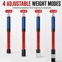 Adjustable Weighted Ropeless Battle Rope, Progressive Weight Training for Home & Small Spaces, Light Weight for Fast Cardio, Heavy for HIIT Challenge, Beginner, Home Gym, Activate Training State