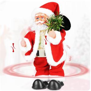 SdeNow Twerking Santa Claus, Booty Shaking Walking Circle Santa Claus Singing and Dancing Christmas Toys Xmas Electric Dolls for Kids-English Song