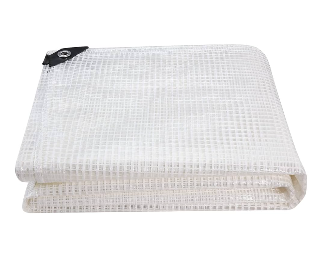 Clear Greenhouse Heavy Duty tarp 14 Mil Clear Waterproof Cover,UV Resistant Poly Tarp with Grommets 12 x20ft Superior Strength,for Gardening, Farming, Nursery, Garden