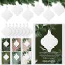 Sieral 36 Set Christmas Ornament Gifts Bulk Thank You Gift for Coworker Flat Lantern Hanging Sign with Card for Xmas Trees Employee Appreciation Gift for Team Office Staff Teacher Nurse (Team)