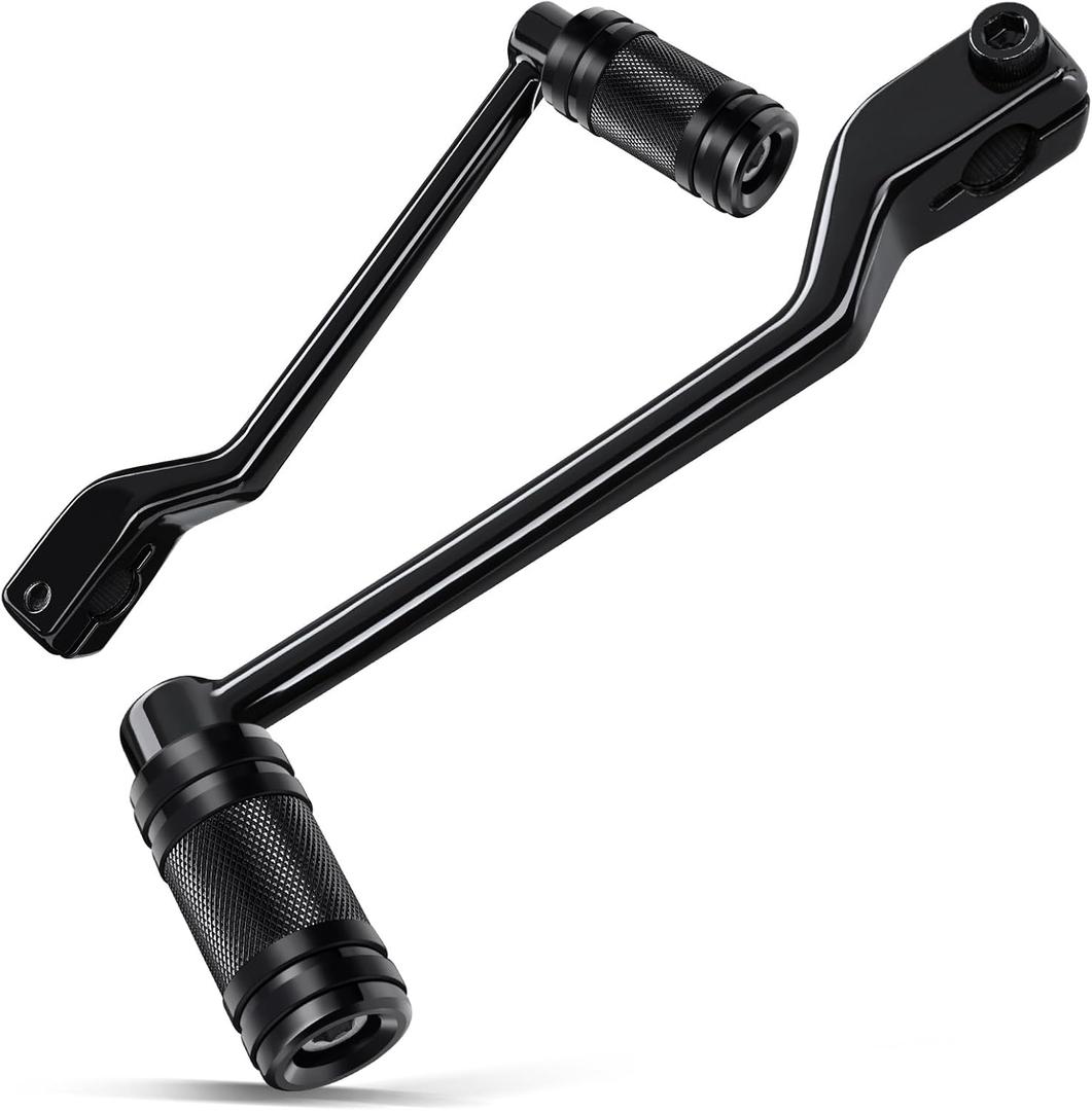 Benlari Heel Toe Shifter Pegs, 304 Stainless Steel Shifter Lever Pegs Fit for Harley Touring Street Glide Road Glide Road King Electra Glide 1988-2024, FL Softail 1986-2017, Trike 2008-2024, Black