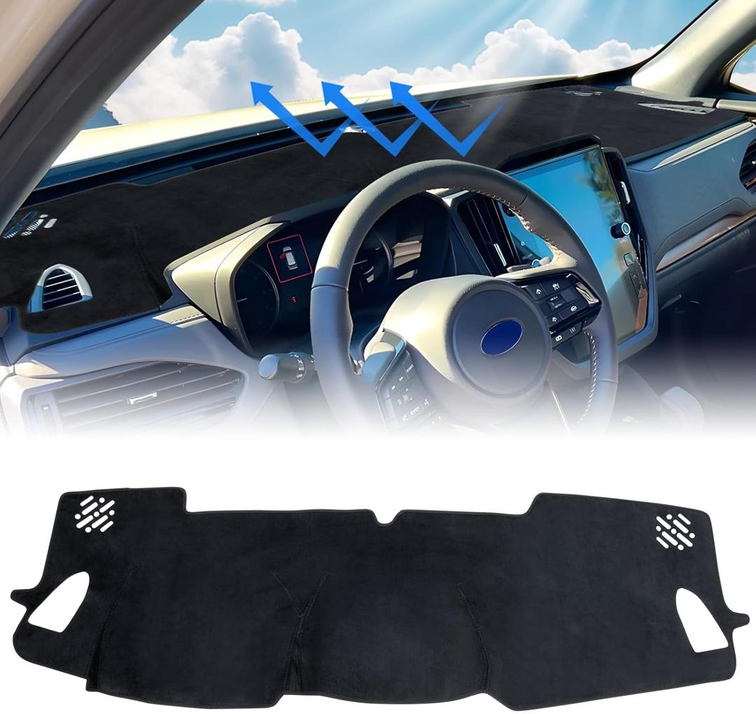 Car Dash Cover Compatible with 2025 Forester, Flannel Non-Slip Polyester Center Console Dashboard Cover Interior Accessories Custom Fit Dash Mat