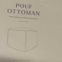 ZICOTO Beautiful Boucle Pouf Ottoman and Foot Rest - Elevate Your Living Room Decor with Lightweight Comfort and Charm - A Round Modern Foam Filled Foot Stool Perfect to Rest Your Feet